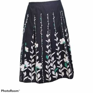 Apt 9 Floral Print A-Line Skirt